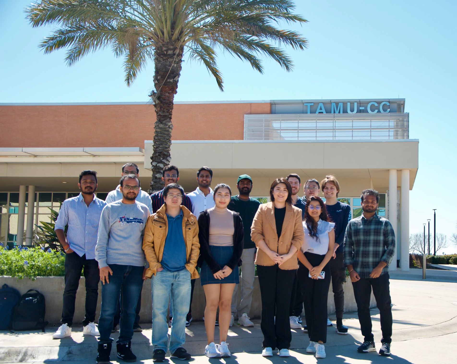 Benchmark employees in a square grid montage